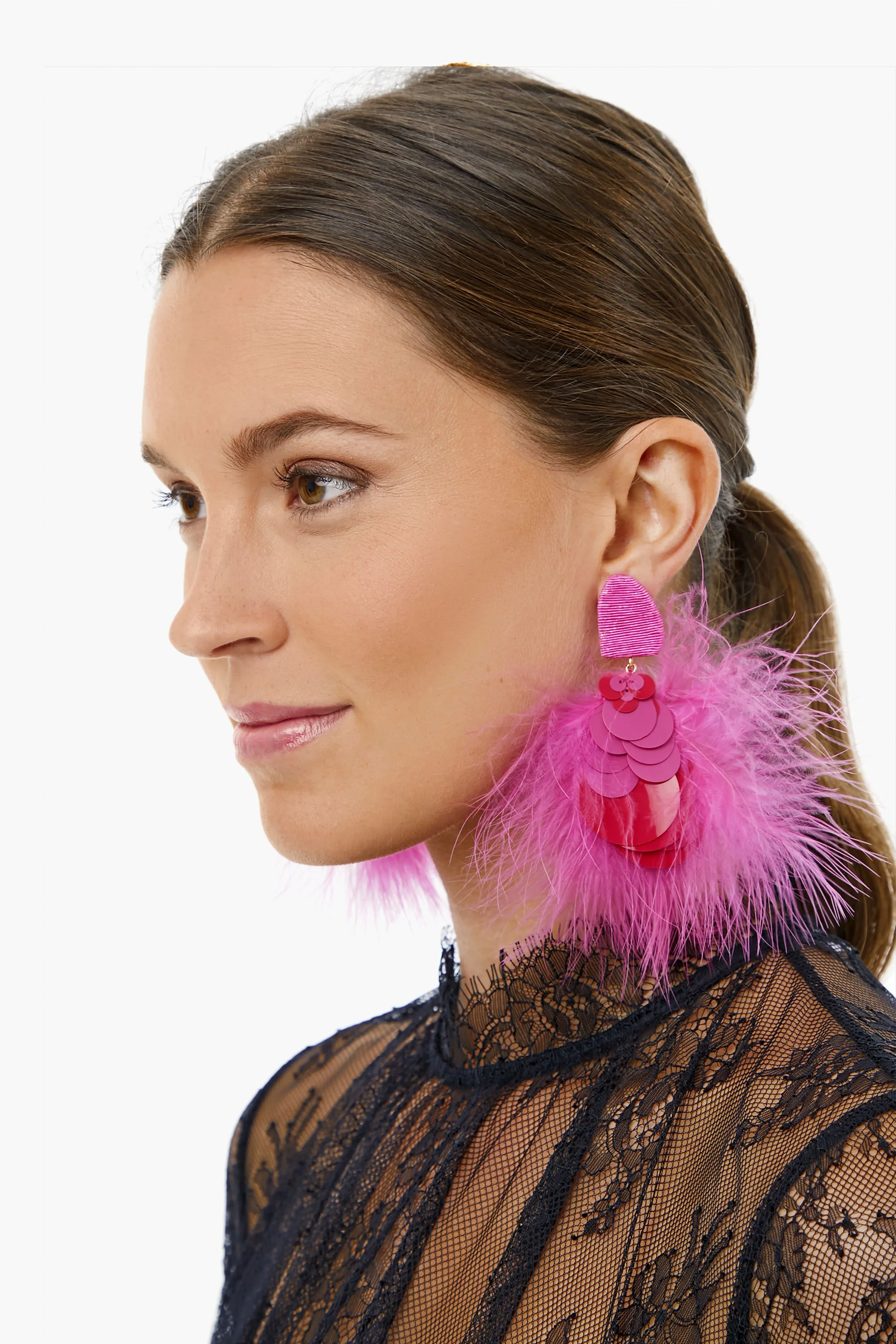 Hot Pink Maxine Earrings sold by Tuckernuck product image thumbnail 2