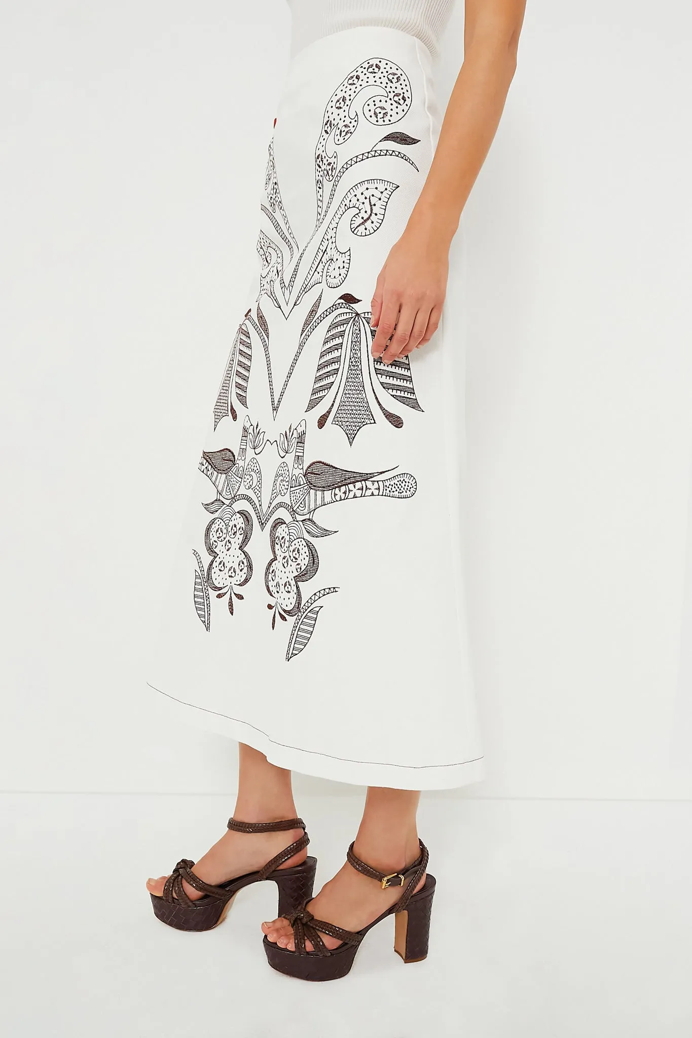 Off White Brown Sandy Skirt sold by Tuckernuck product image thumbnail 3