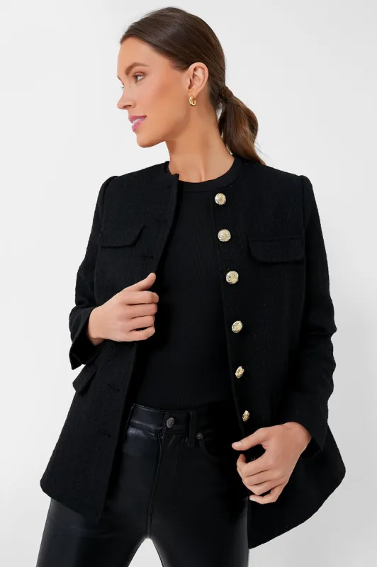 Black Tweed Jennings Jacket sold by Tuckernuck