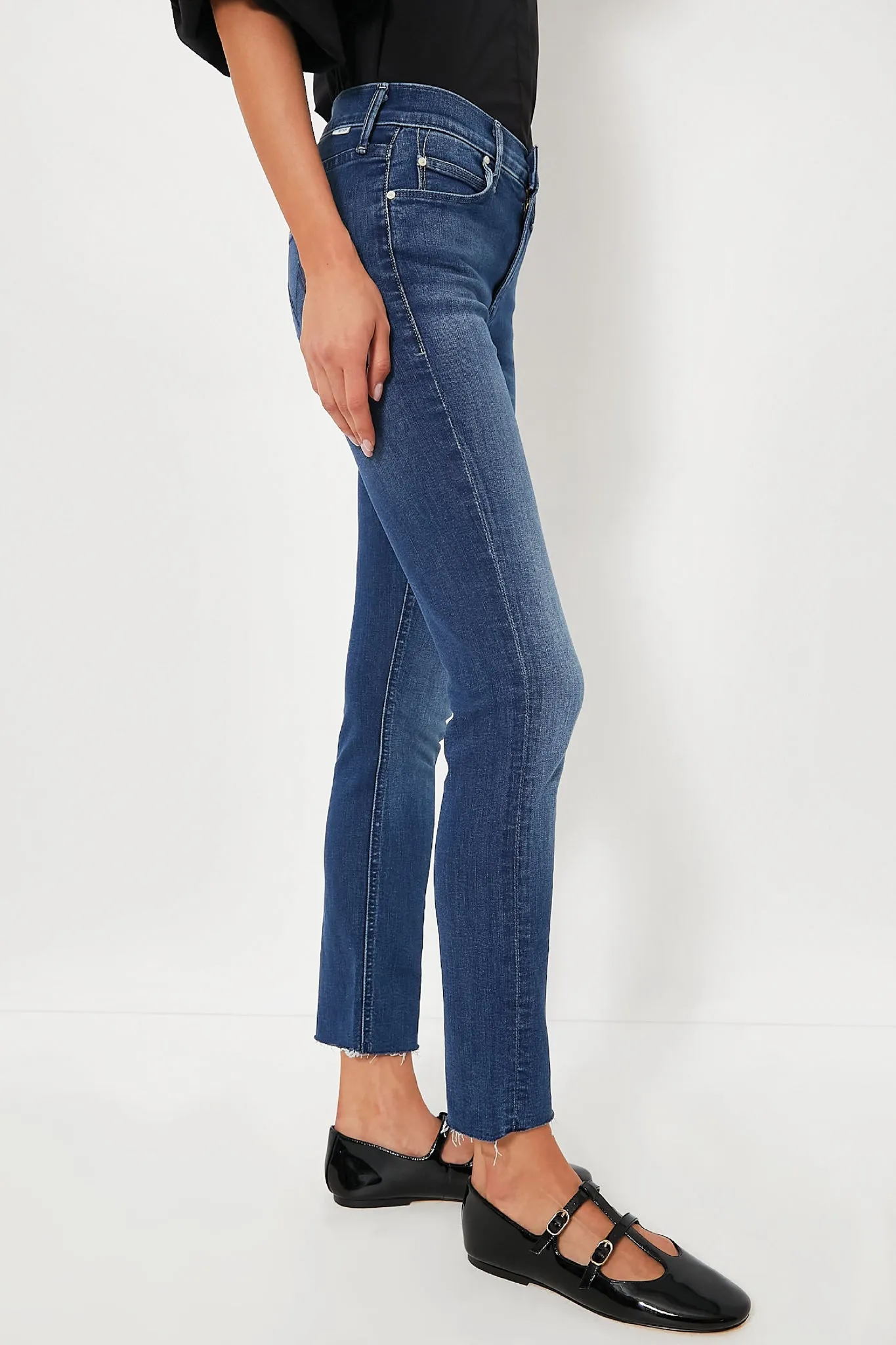 Nothing Between Us The Mid Rise Dazzler Ankle Fray sold by Tuckernuck product image thumbnail 3