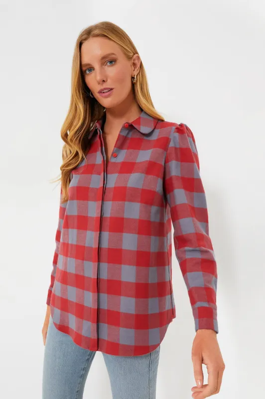 Red Plaid Saranac Shirt sold by Tuckernuck