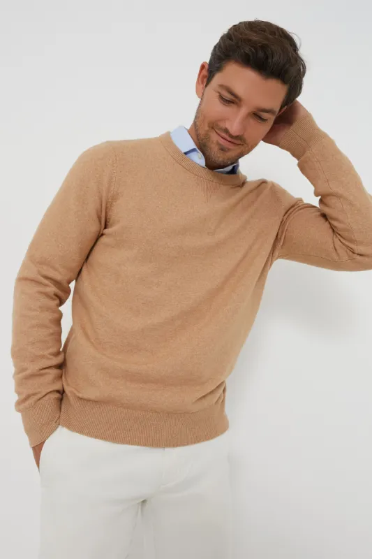 Wheat Heather Jackson Crewneck Sweater sold by Tuckernuck