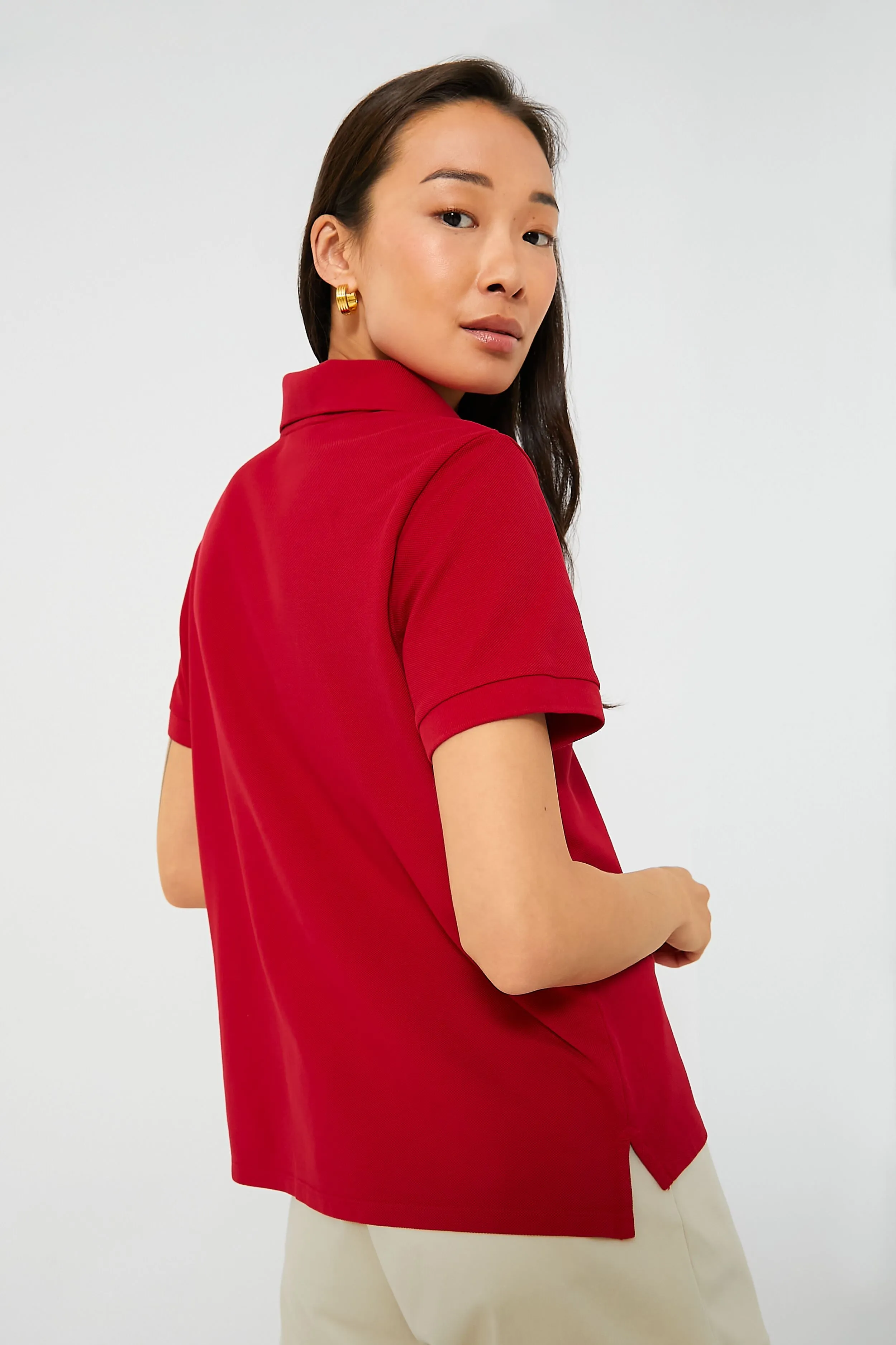 Red Pique Murray Classic Polo sold by Tuckernuck product image thumbnail 5