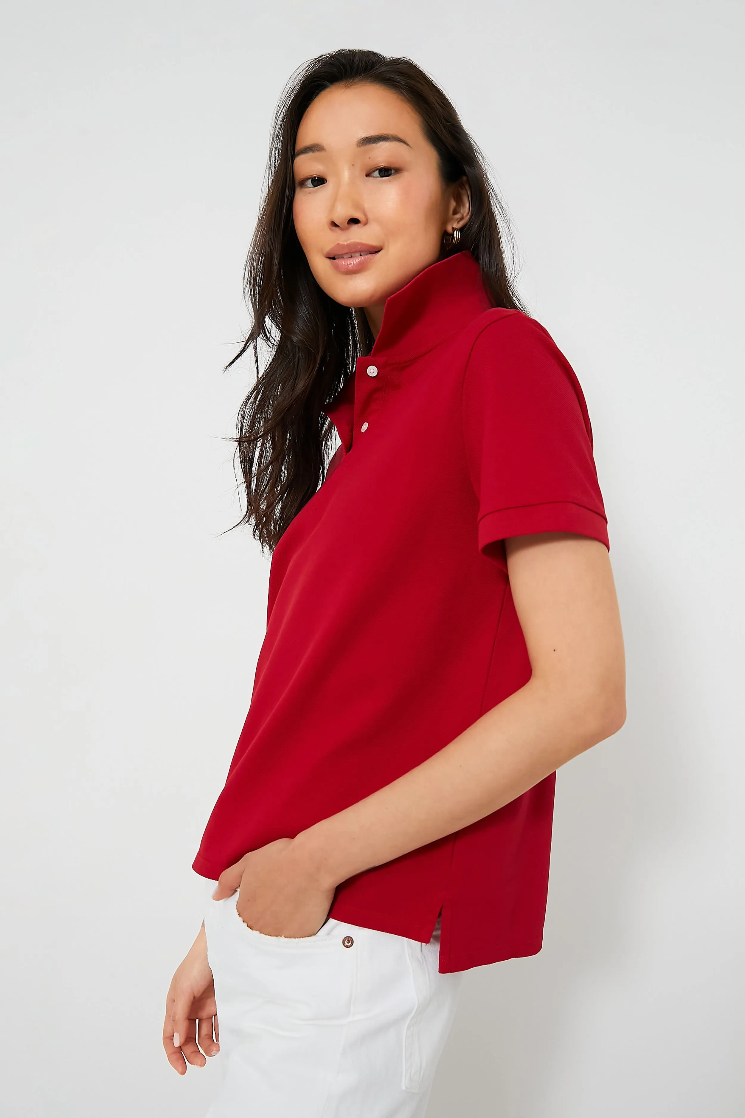 Red Pique Murray Classic Polo sold by Tuckernuck product image thumbnail 3
