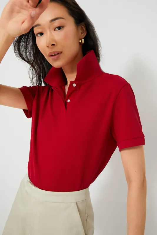 Red Pique Murray Classic Polo sold by Tuckernuck