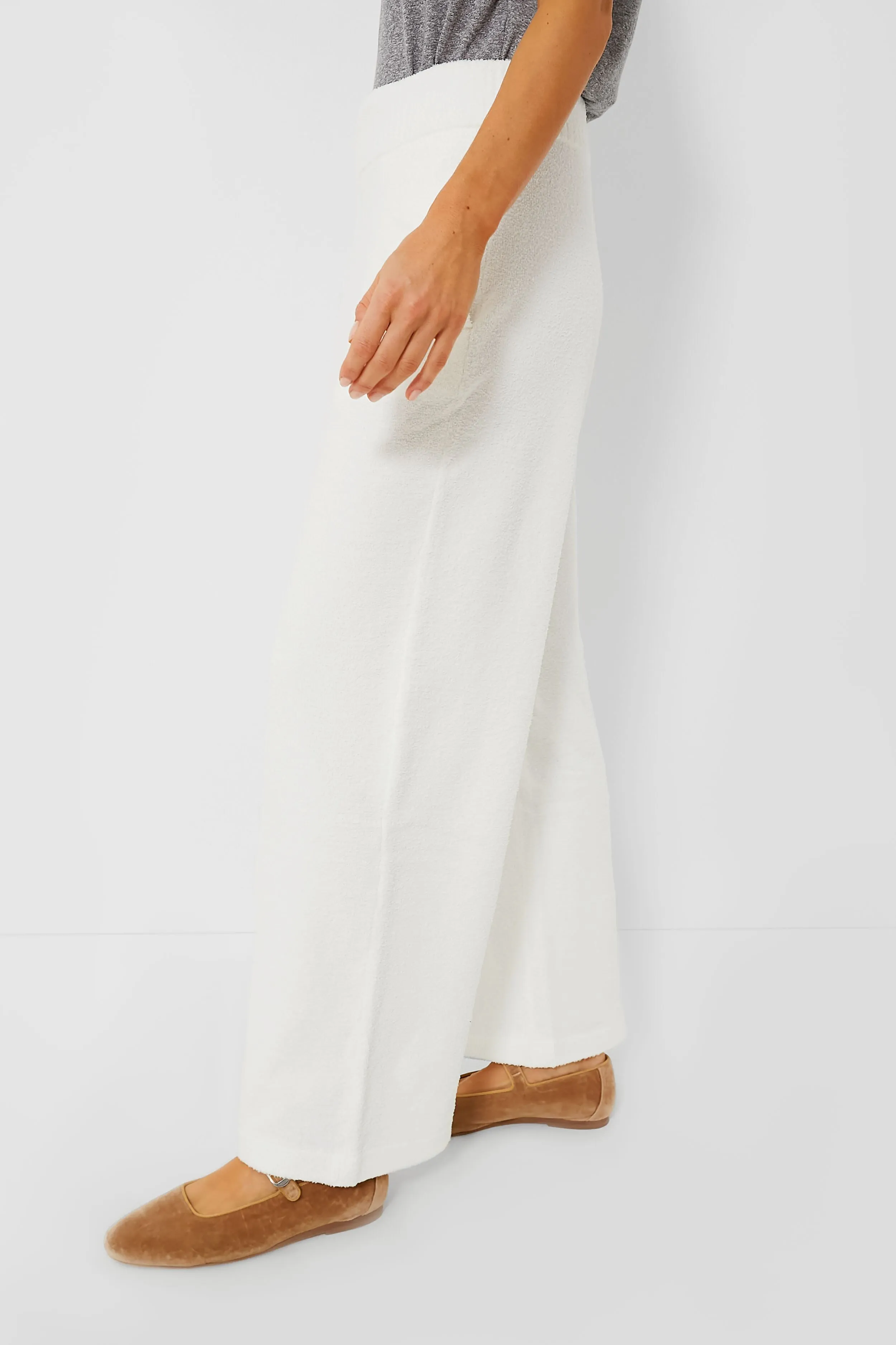 Ivory Recycled Boucle Pants sold by Tuckernuck product image thumbnail 3