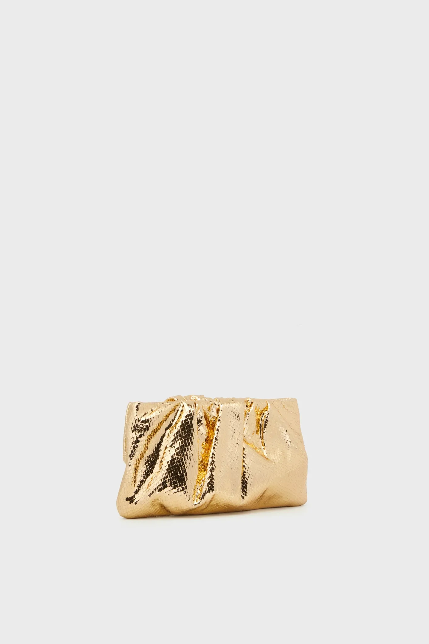 Light Gold Embossed Snake Serena Clutch sold by Tuckernuck product image thumbnail 5