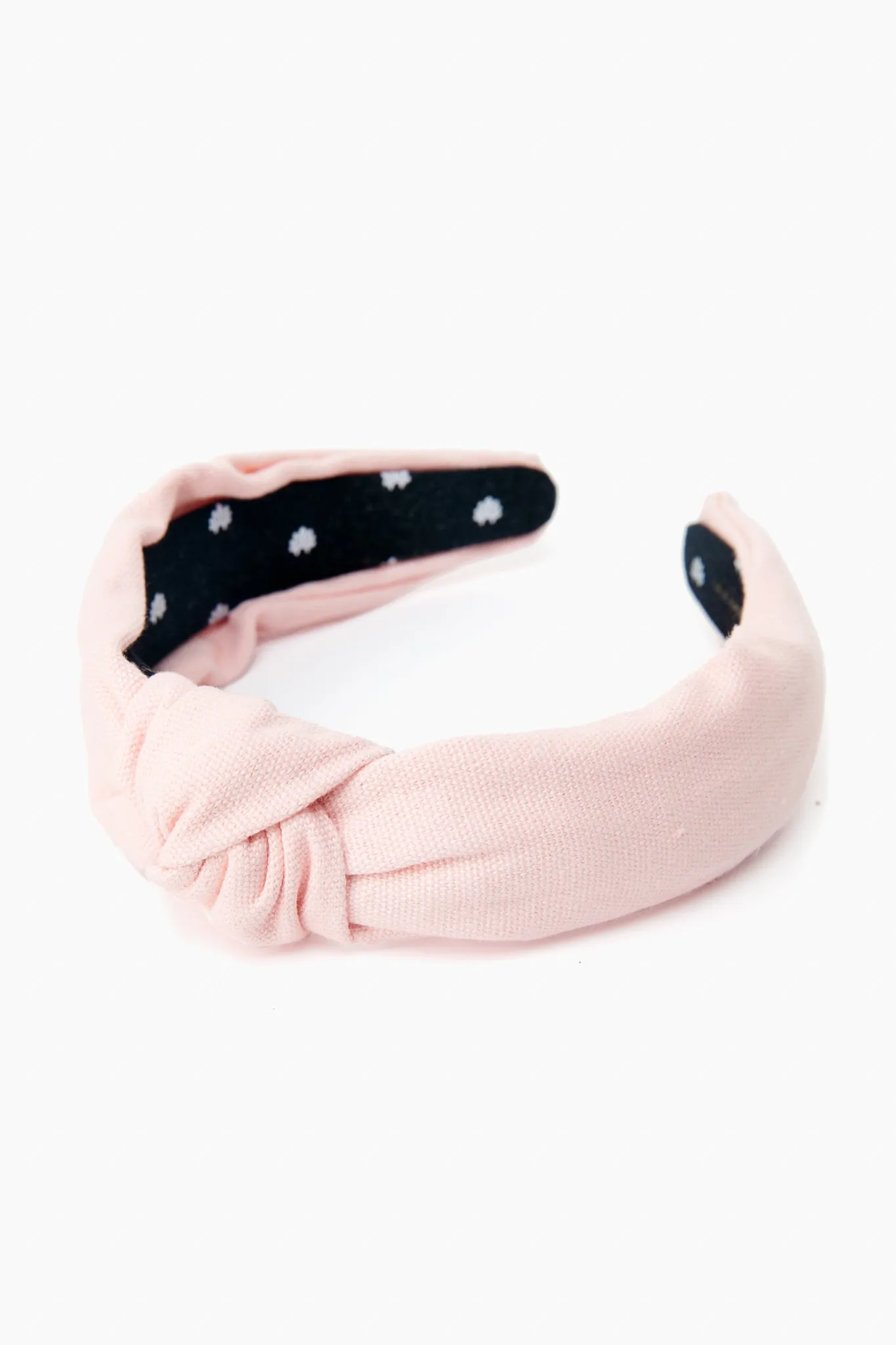 Petal Pink Woven Headband sold by Tuckernuck