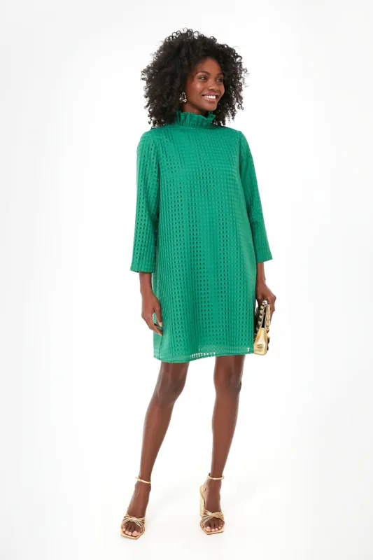 Emerald Green Burnout Daphne Dress sold by Tuckernuck