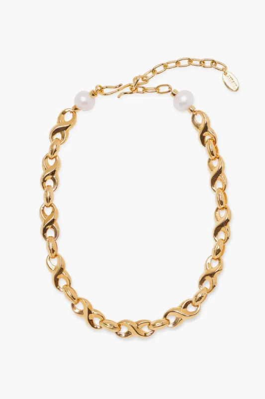 Gold Infinity Link Necklace sold by Tuckernuck