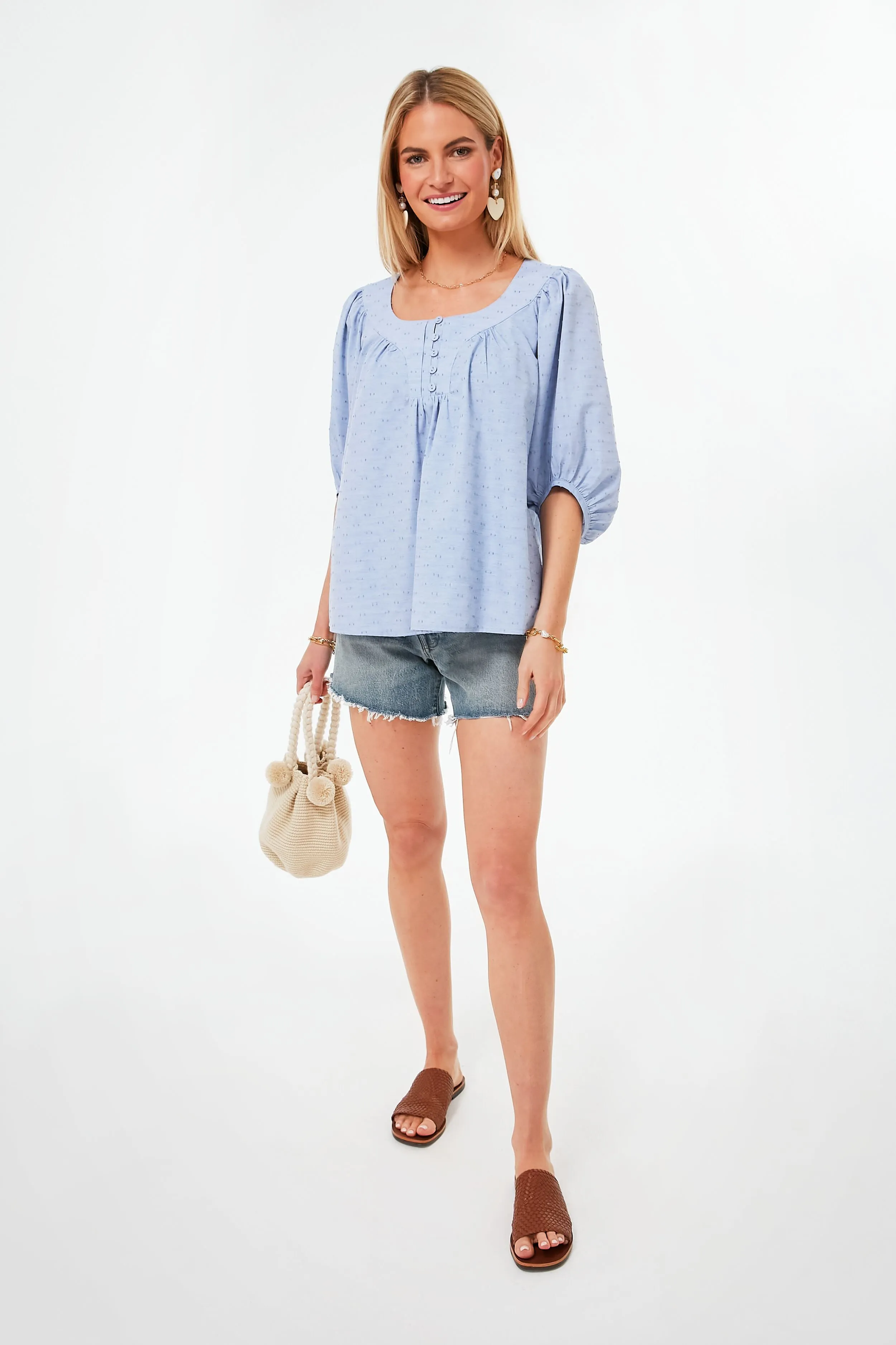 Cream Lizzie Earrings sold by Tuckernuck product image thumbnail 3