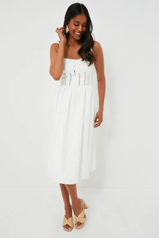 White Giada Midi Dress sold by Tuckernuck