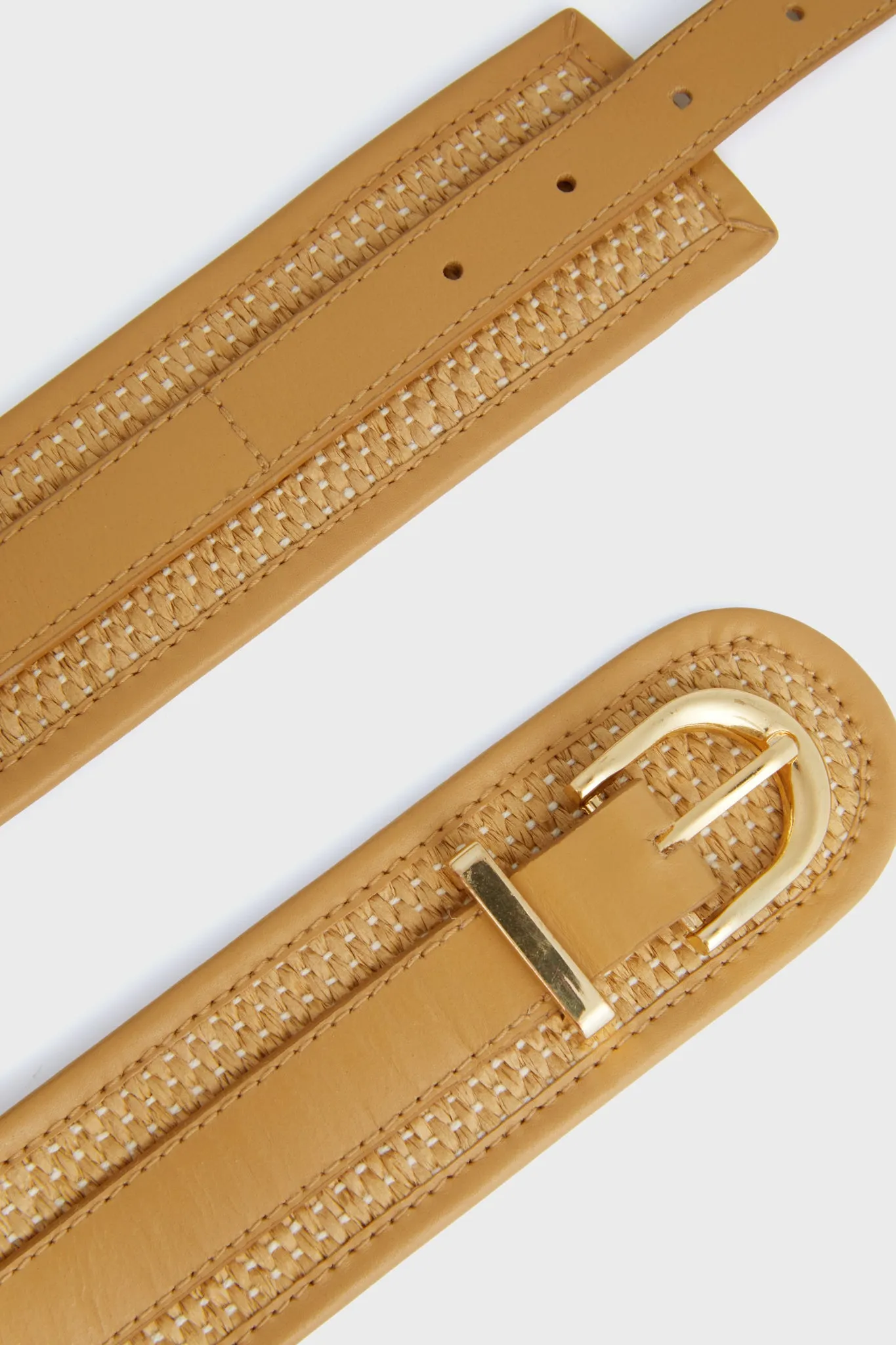 Tan Raffia Waist Belt sold by Tuckernuck product image thumbnail 4