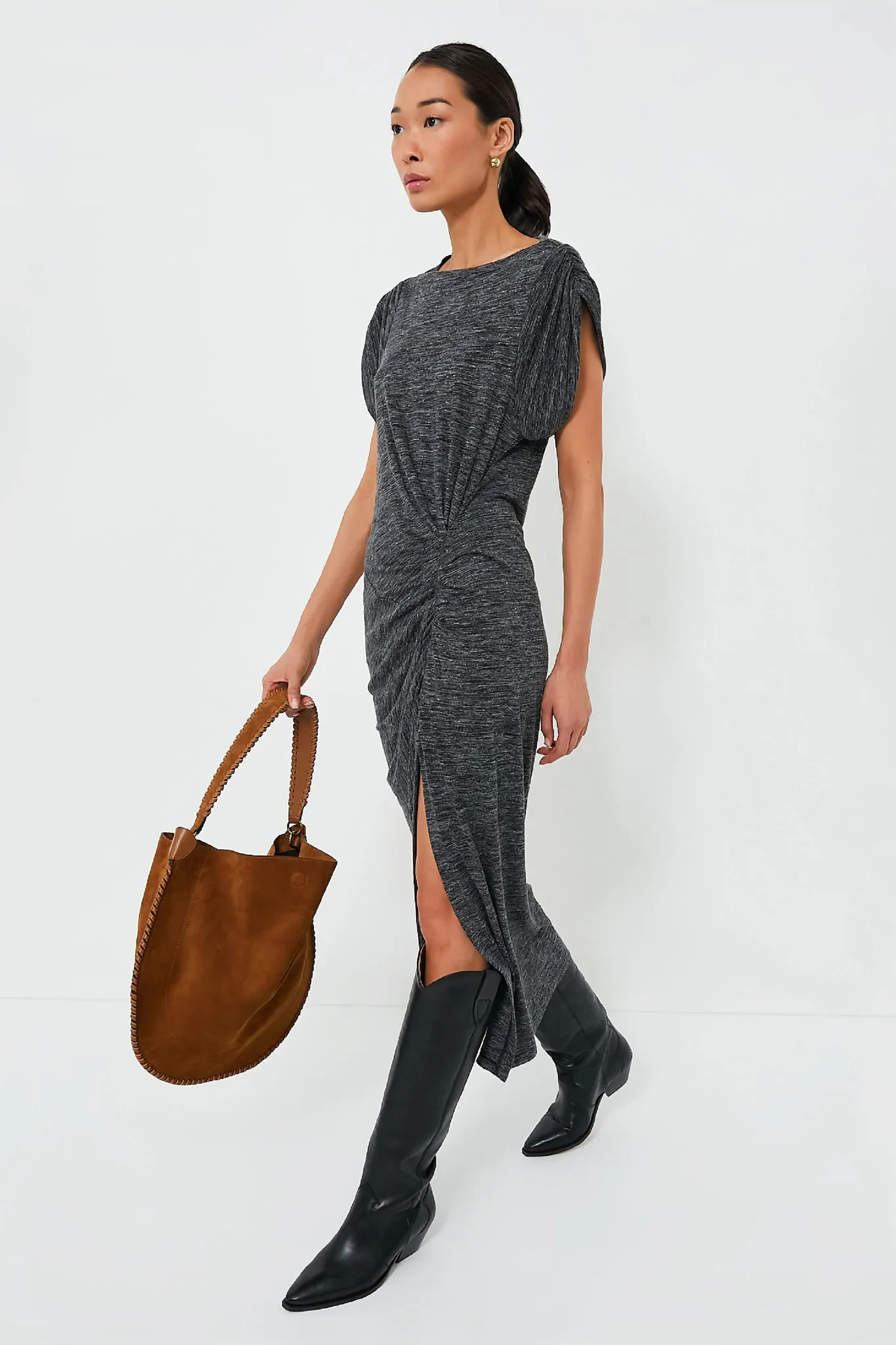 Anthracite Isabella Dress sold by Tuckernuck product image thumbnail 2