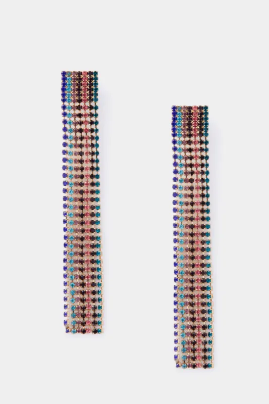 Rainbow Glitz Earrings sold by Tuckernuck