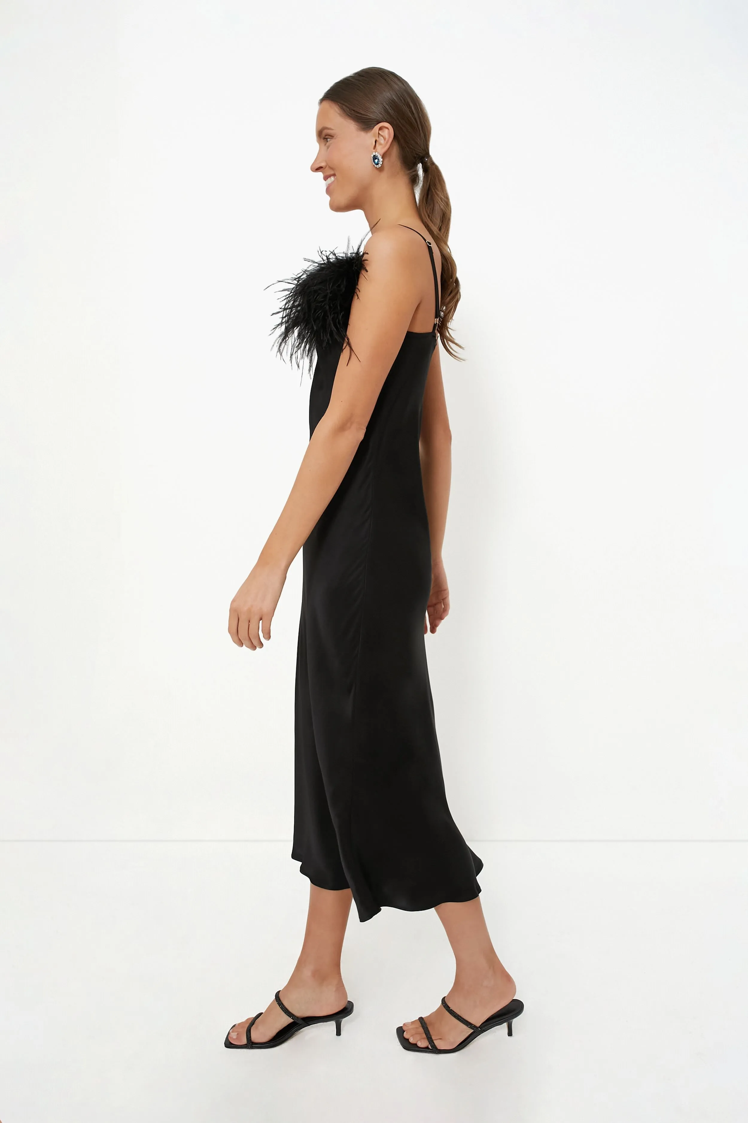 Black Boheme Slip Dress sold by Tuckernuck product image thumbnail 3
