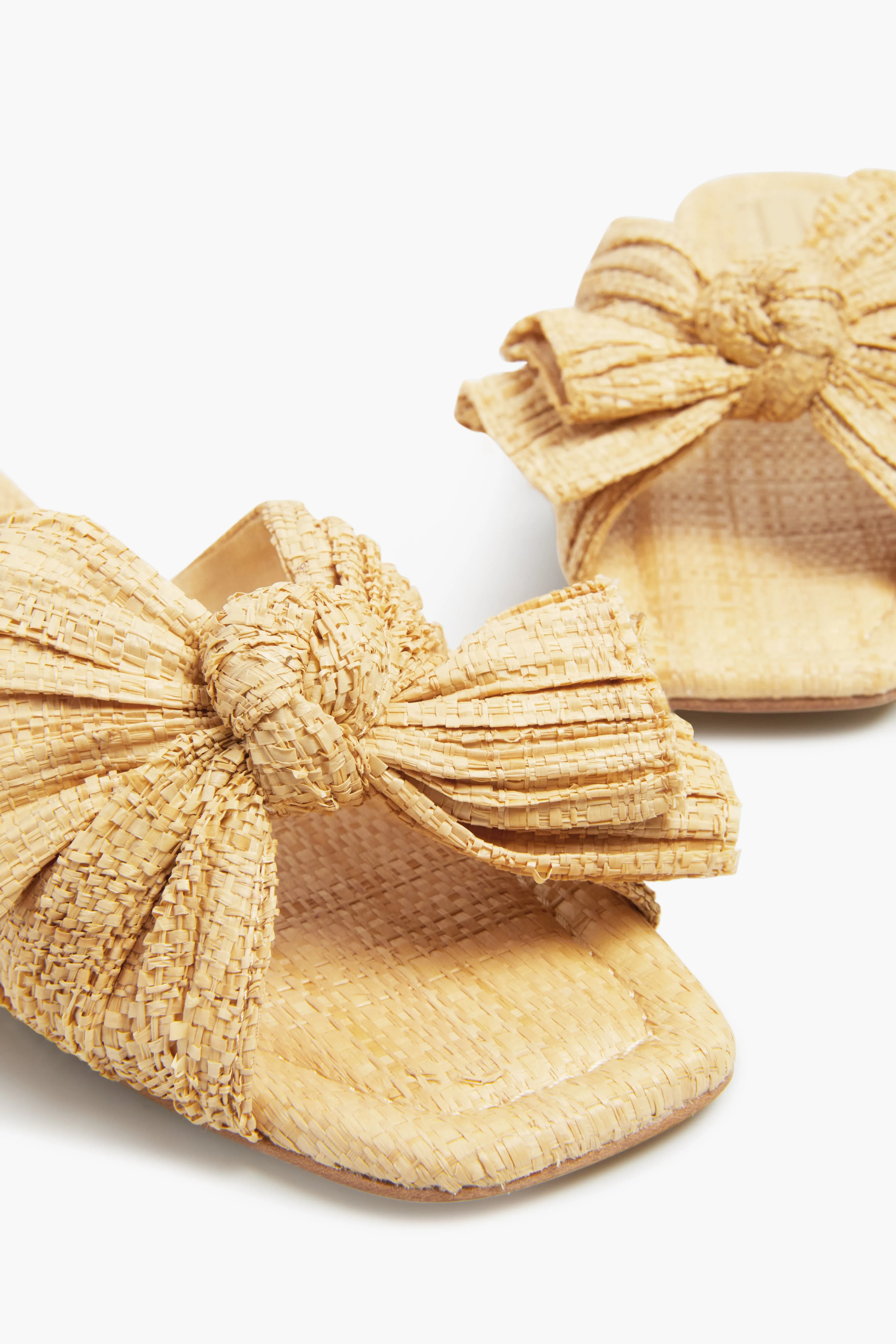 Natural Pleated Straw Daphne Flats sold by Tuckernuck product image thumbnail 5
