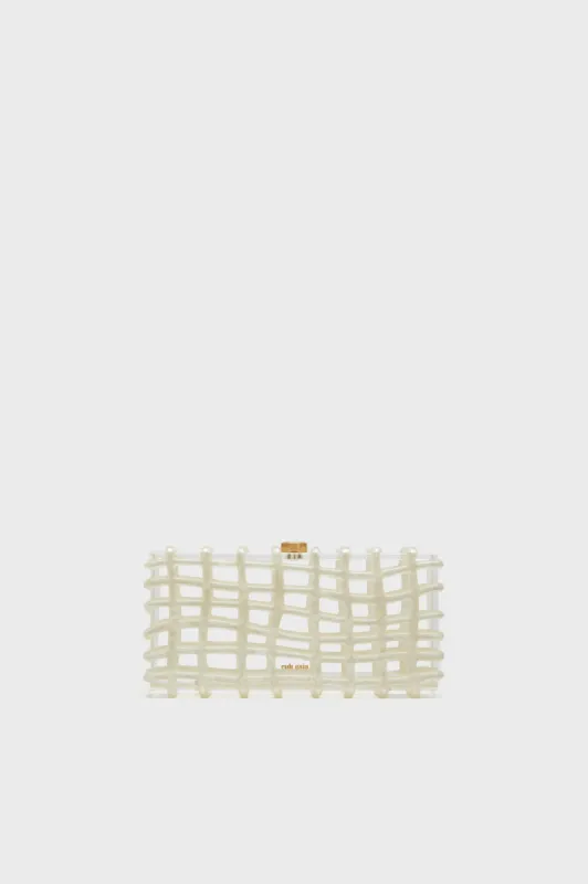 Ivory Rina Clutch made by Cult Gaia