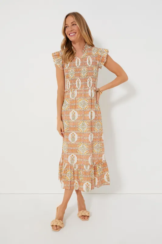Floral Medallion Blakely Midi Dress sold by Tuckernuck