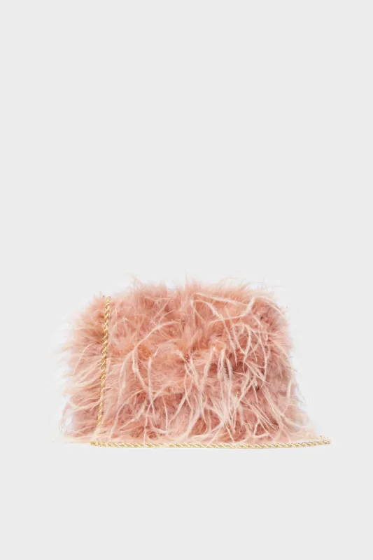 Blush Feathers Zahara Bag sold by Tuckernuck