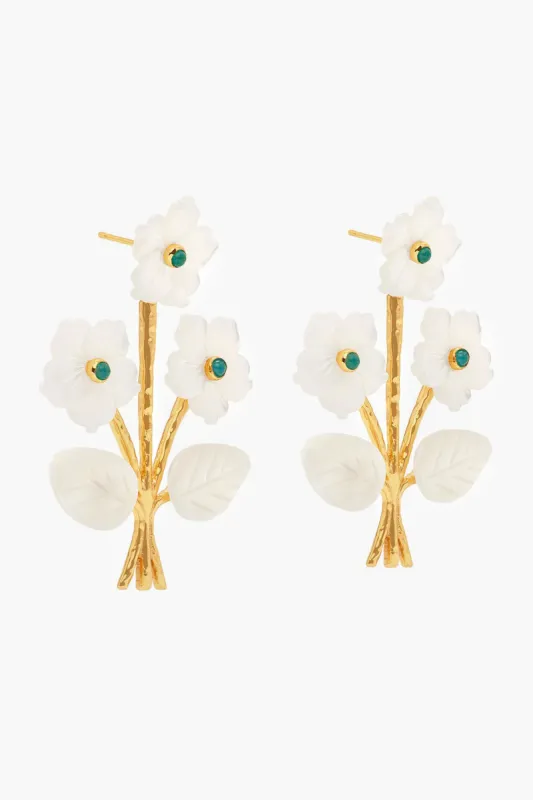 Mermaid Garden Convertible Bouquet Post Earrings sold by Tuckernuck