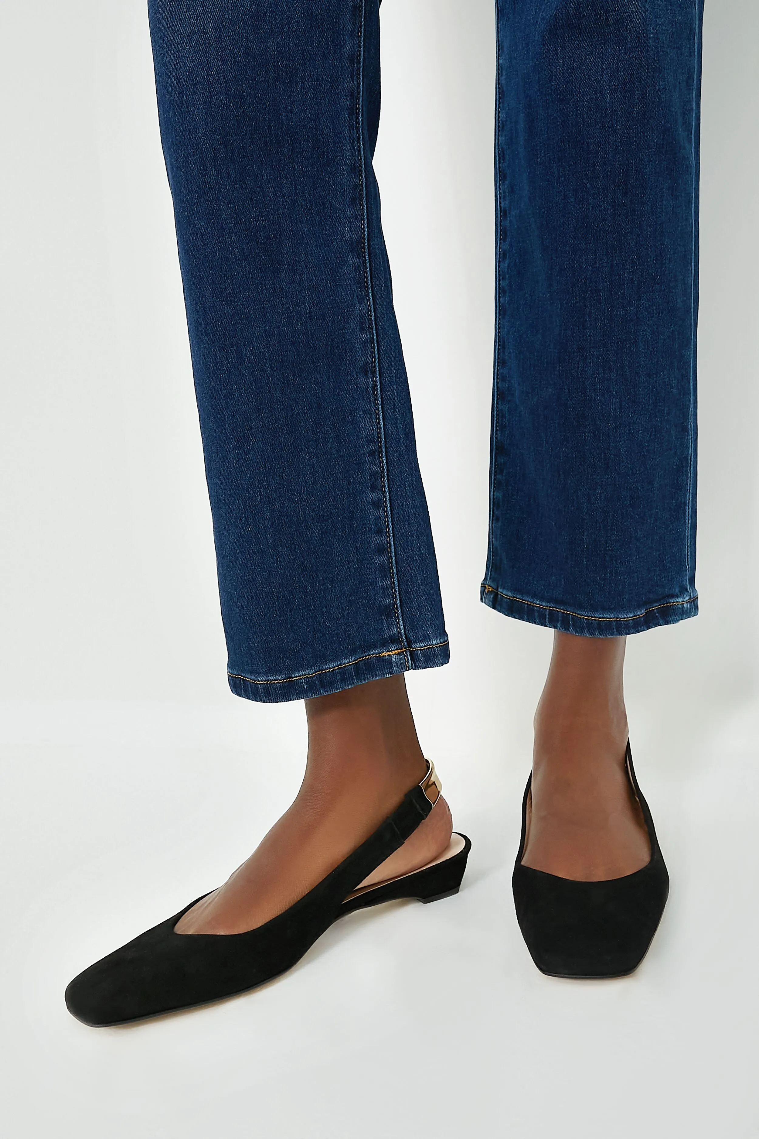 Black Suede Olivia Slingback Flats sold by Tuckernuck product image thumbnail 3