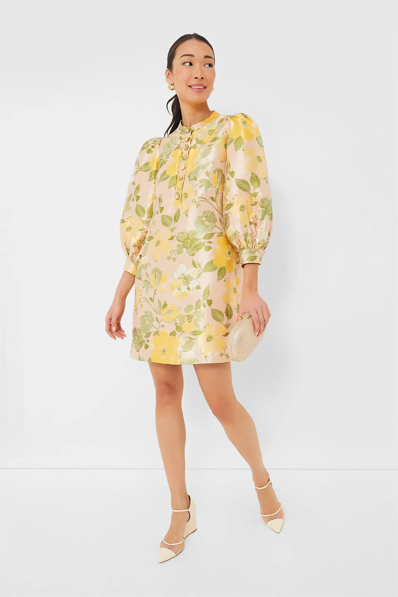 Daylily Jacquard Samantha Dress | Parallel