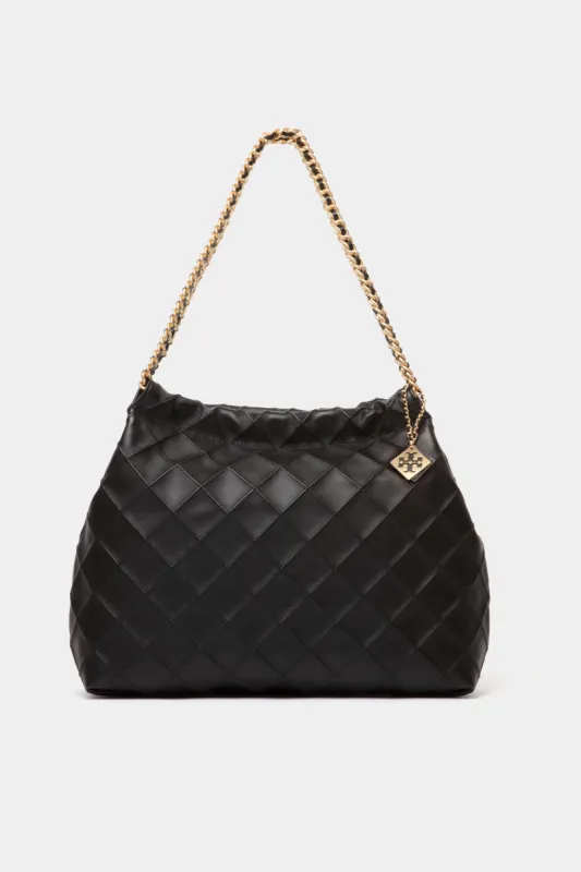 Black Fleming Soft Drawstring Hobo sold by Tuckernuck