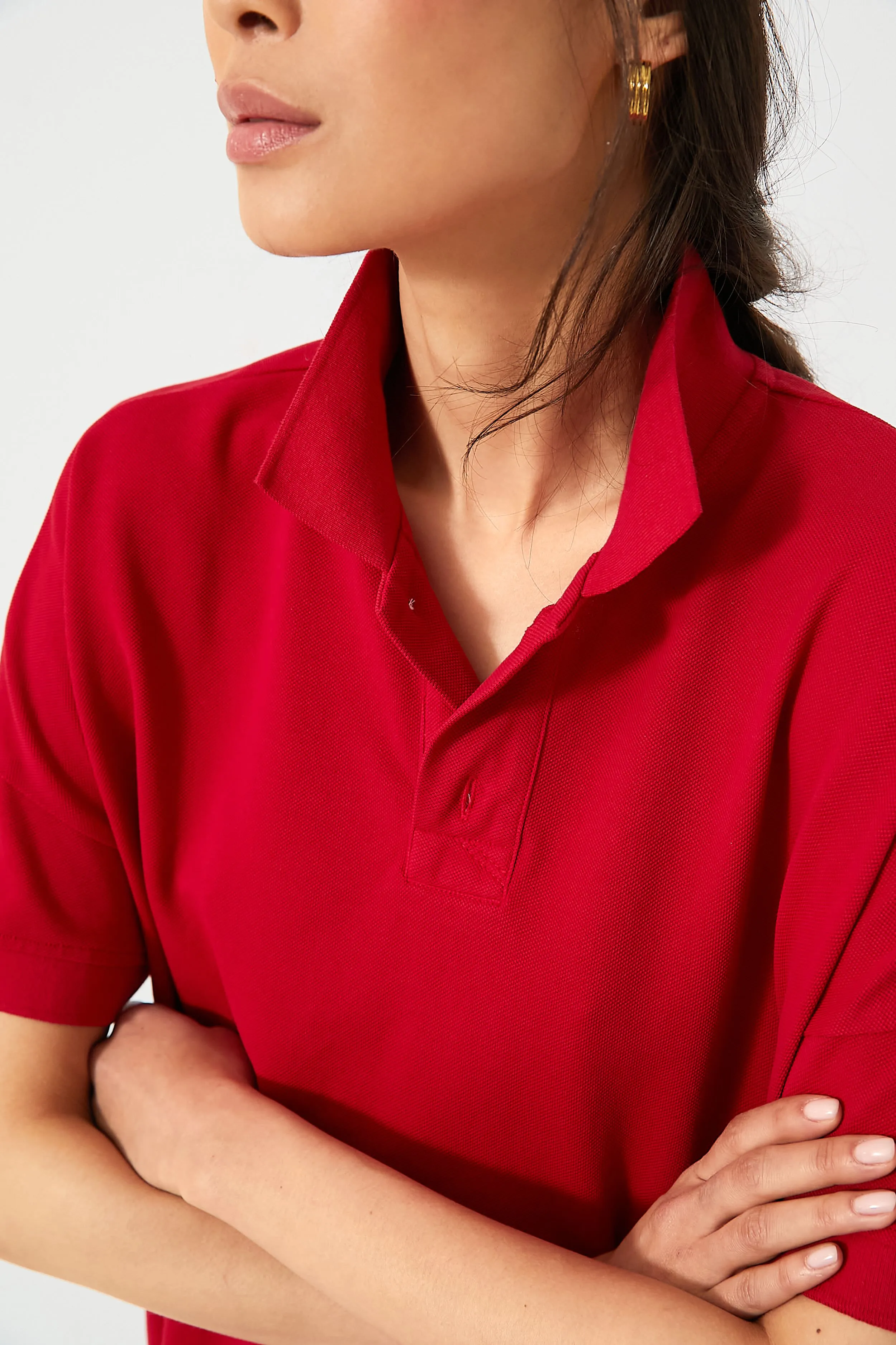 Red Pique Teller Polo Dress sold by Tuckernuck product image thumbnail 5