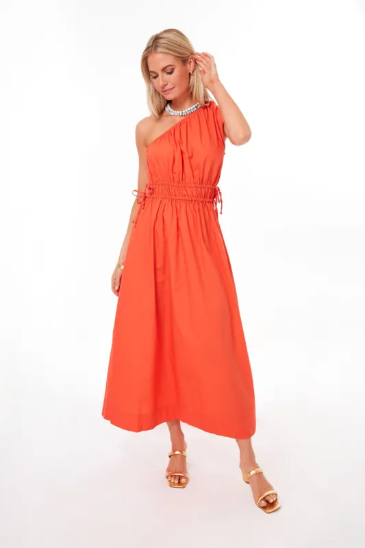 Morange La Ora Midi Dress sold by Tuckernuck