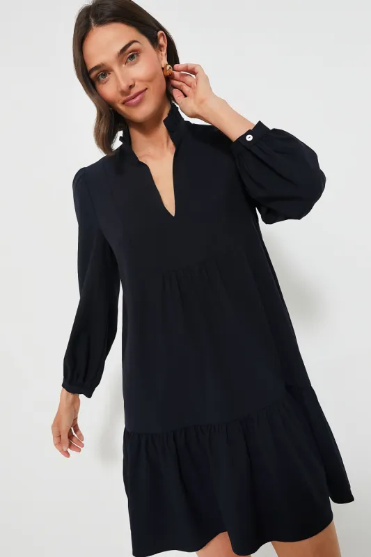 Navy Crepe Palmerston Dress sold by Tuckernuck