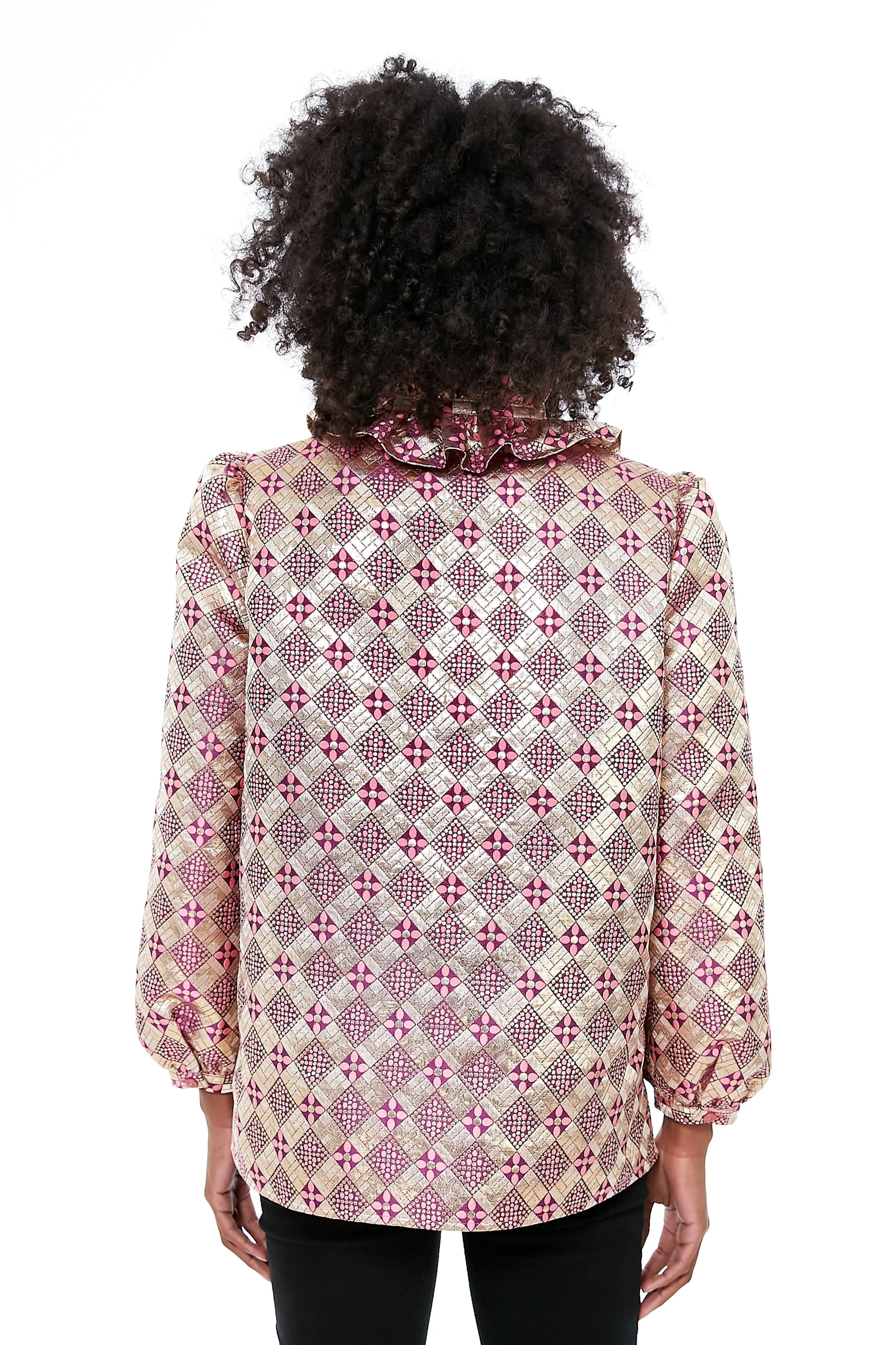 Champagne Dreams Bouvier Blouse sold by Tuckernuck product image thumbnail 4