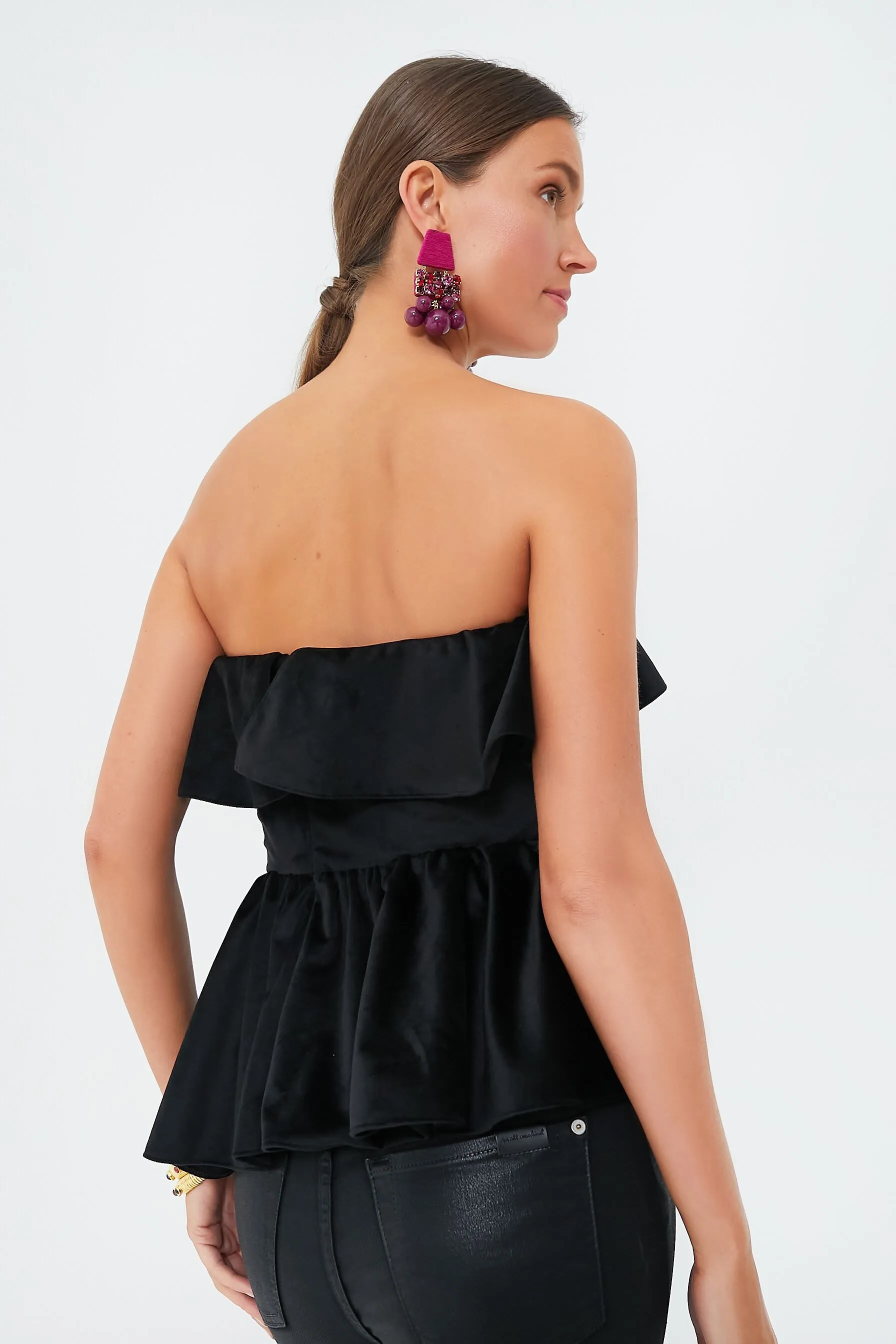 Black Velvet Nita Top sold by Tuckernuck product image thumbnail 4