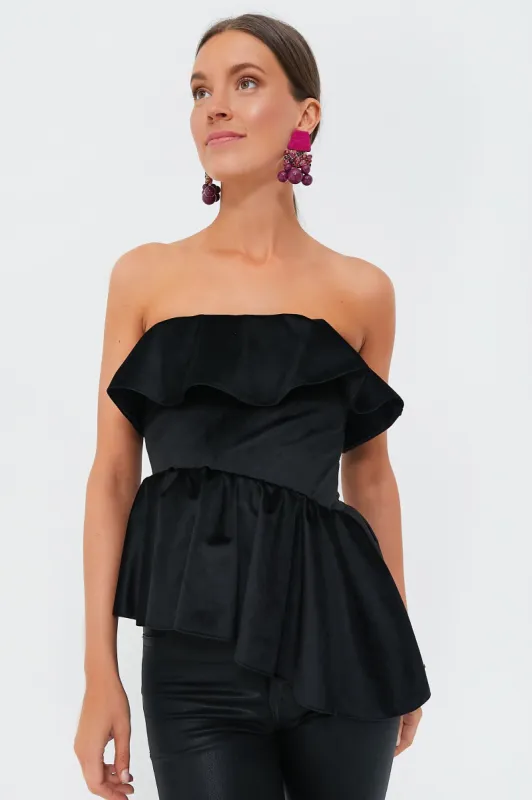 Black Velvet Nita Top sold by Tuckernuck
