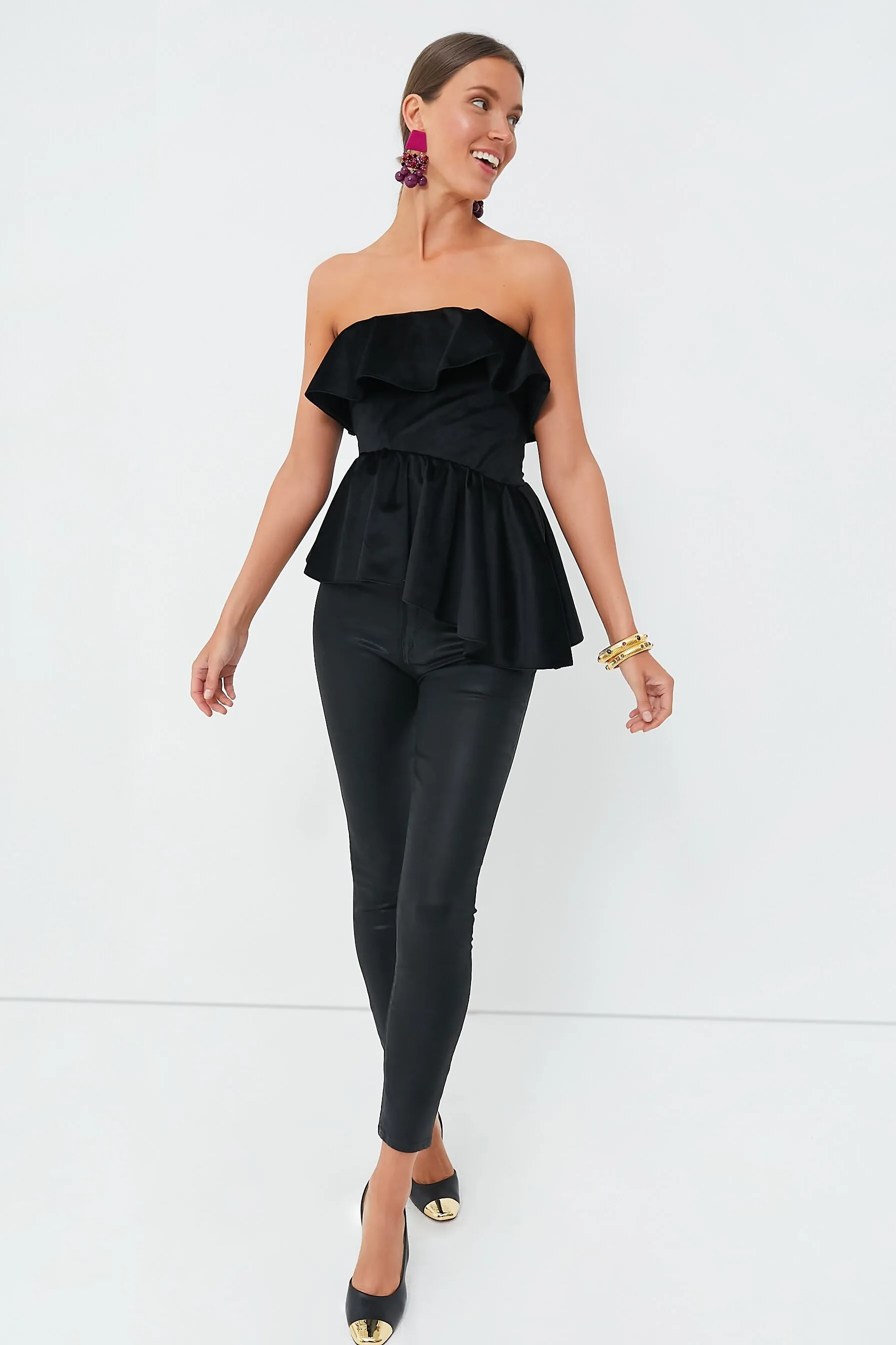 Black Velvet Nita Top sold by Tuckernuck product image thumbnail 2