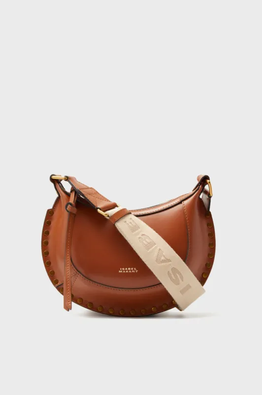 Cognac Leather Mini Moon Crossbody sold by Tuckernuck