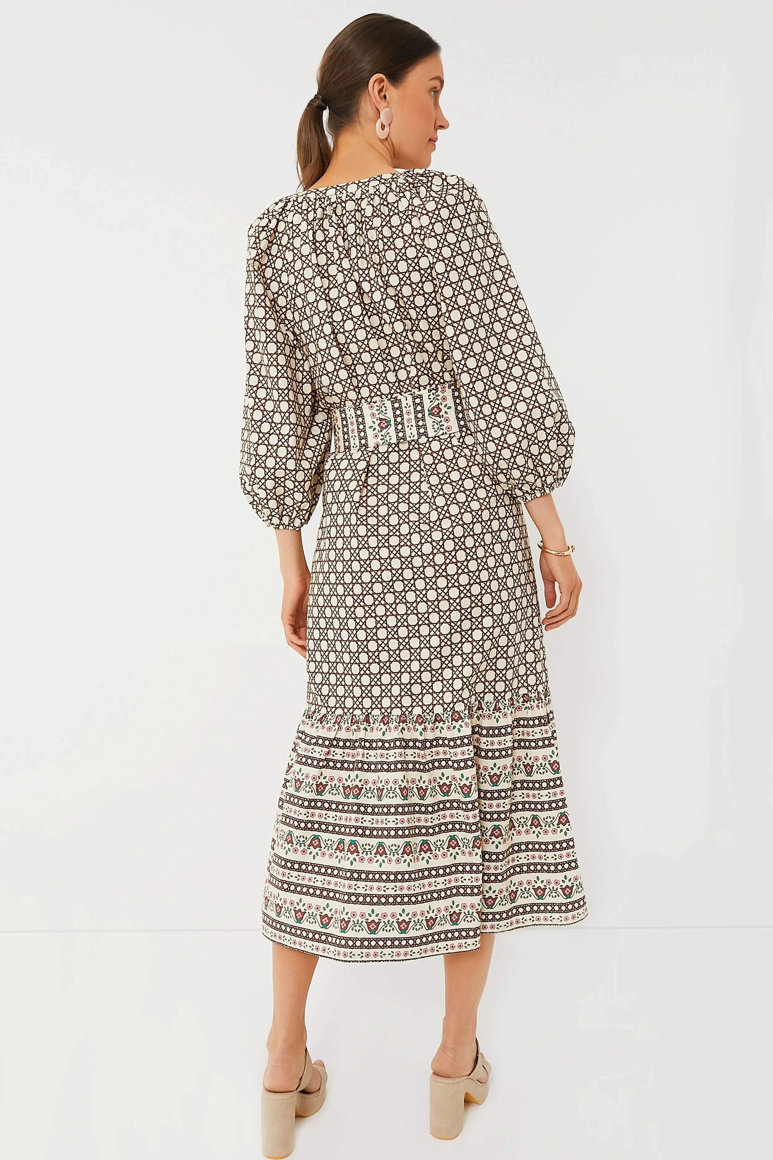 Birch Cane Border Lyles Dress sold by Tuckernuck product image thumbnail 4