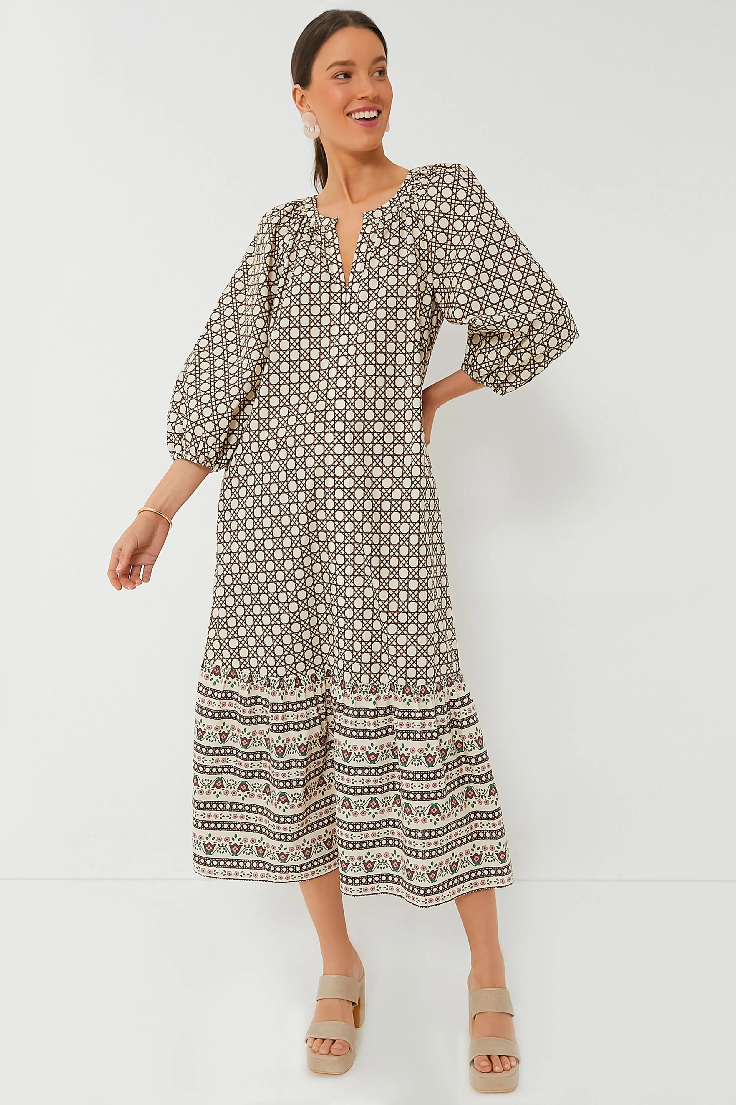 Birch Cane Border Lyles Dress sold by Tuckernuck product image thumbnail 2