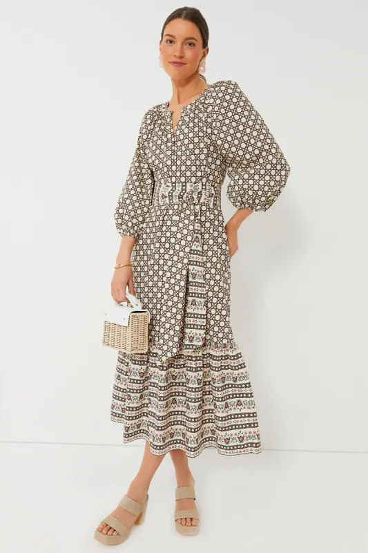 Birch Cane Border Lyles Dress made by Tuckernuck
