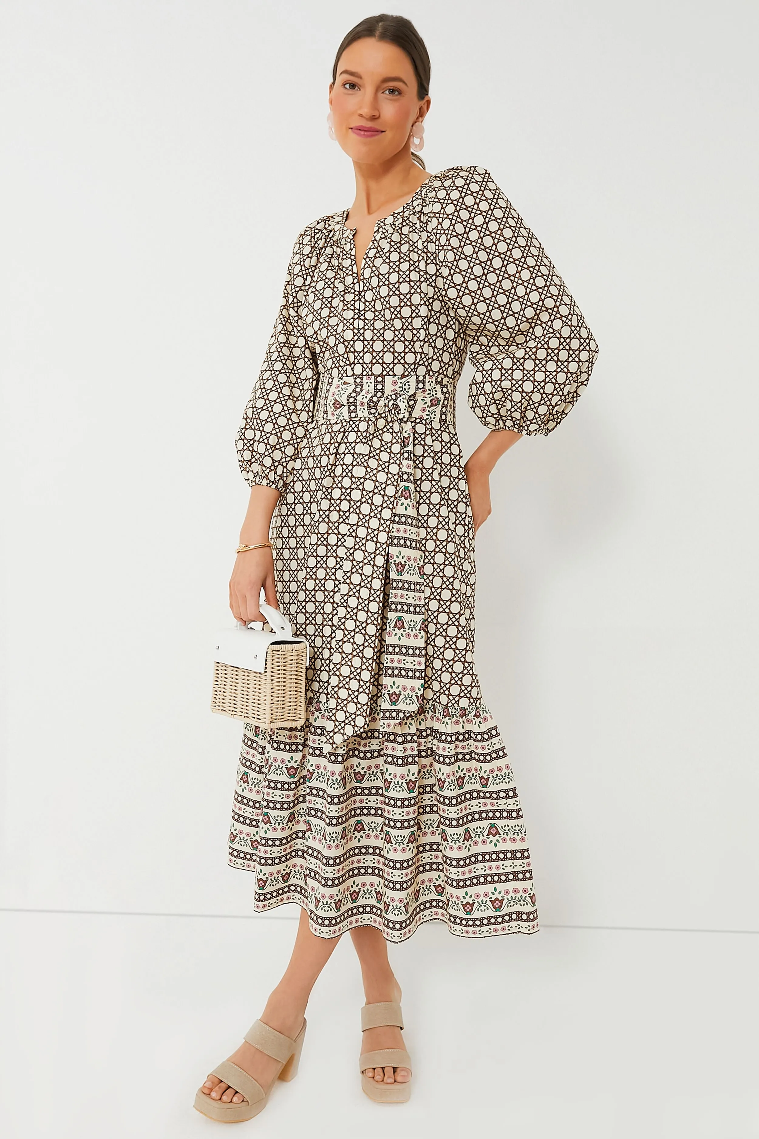 Birch Cane Border Lyles Dress sold by Tuckernuck