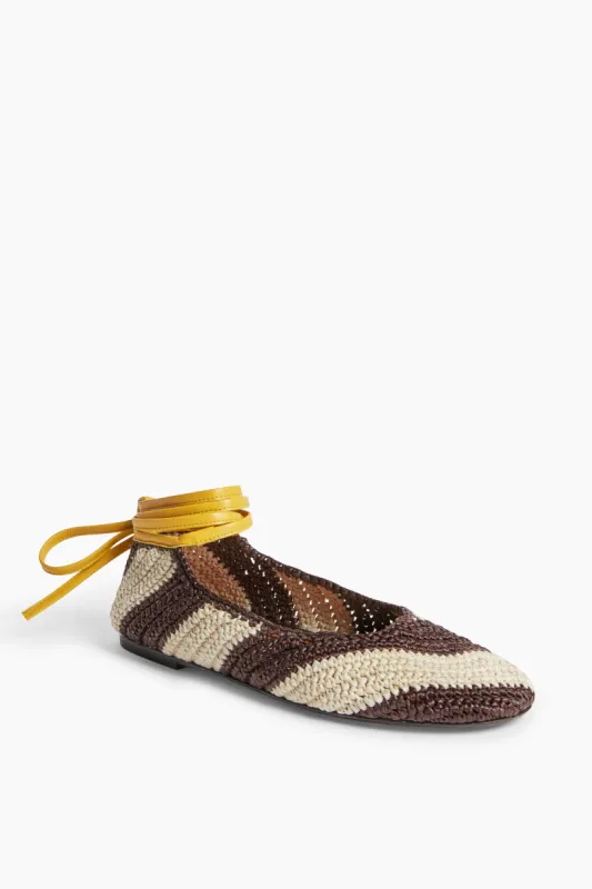 Big Flower Rose Veneziana Flats sold by Tuckernuck