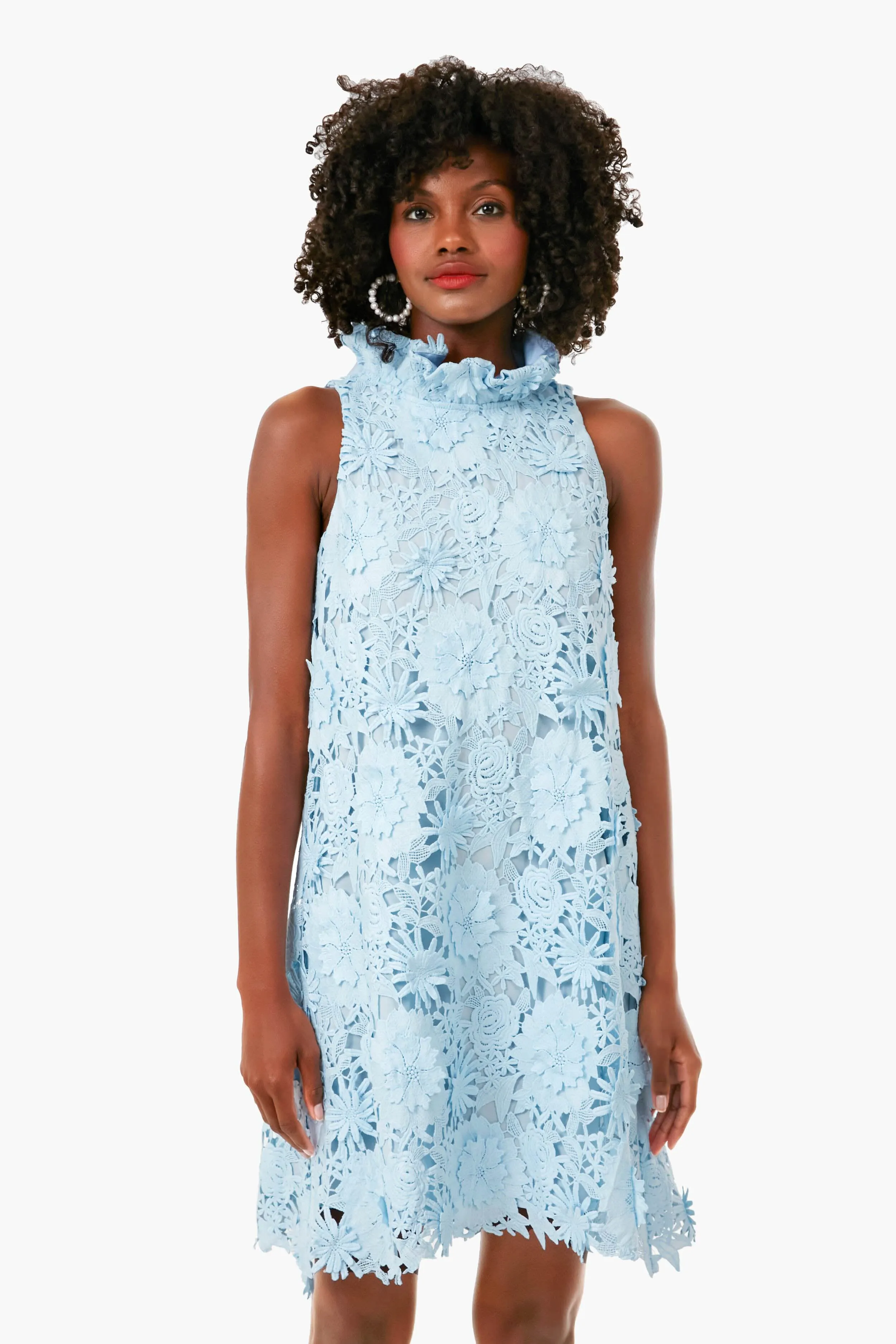Serenity Blue Guipure Lace Blythe Dress sold by Tuckernuck product image thumbnail 2