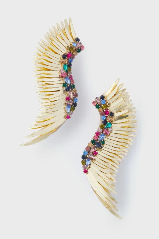 Gold Multi Mega Madeline Earrings made by Mignonne Gavigan