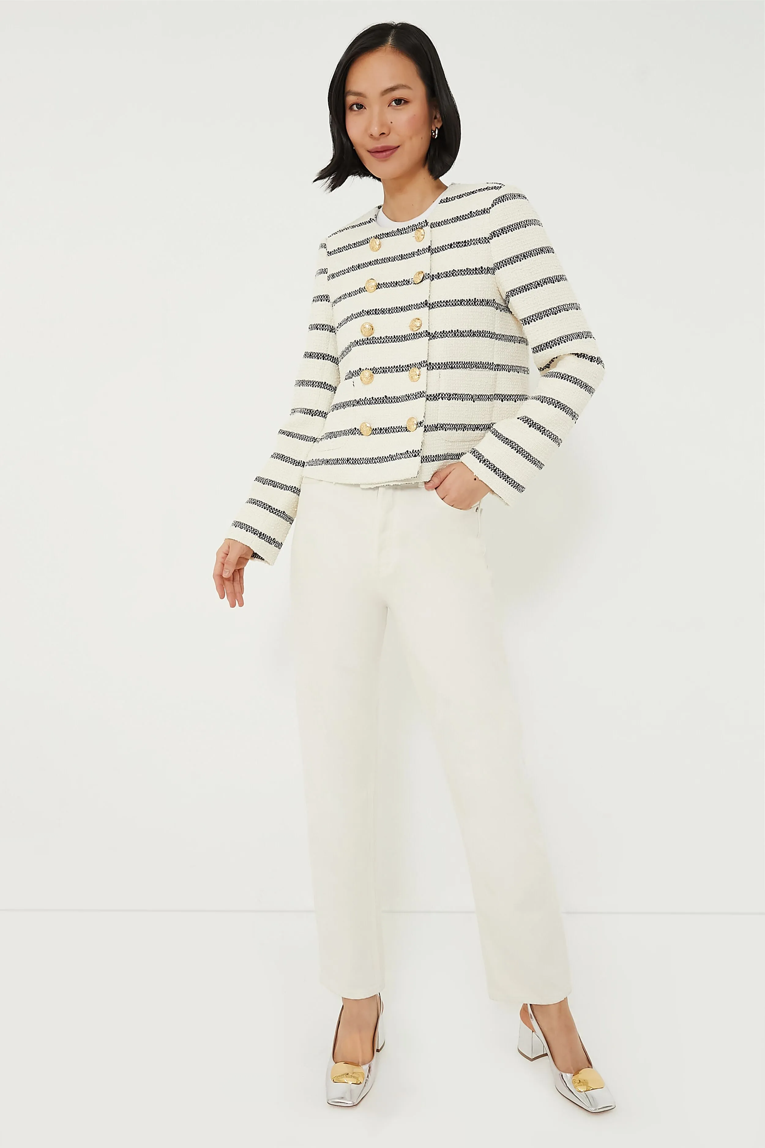Navy Stripe Marais Jacket sold by Tuckernuck product image thumbnail 2