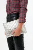 Metallic Woven Checker Flat Clutch sold by Tuckernuck
