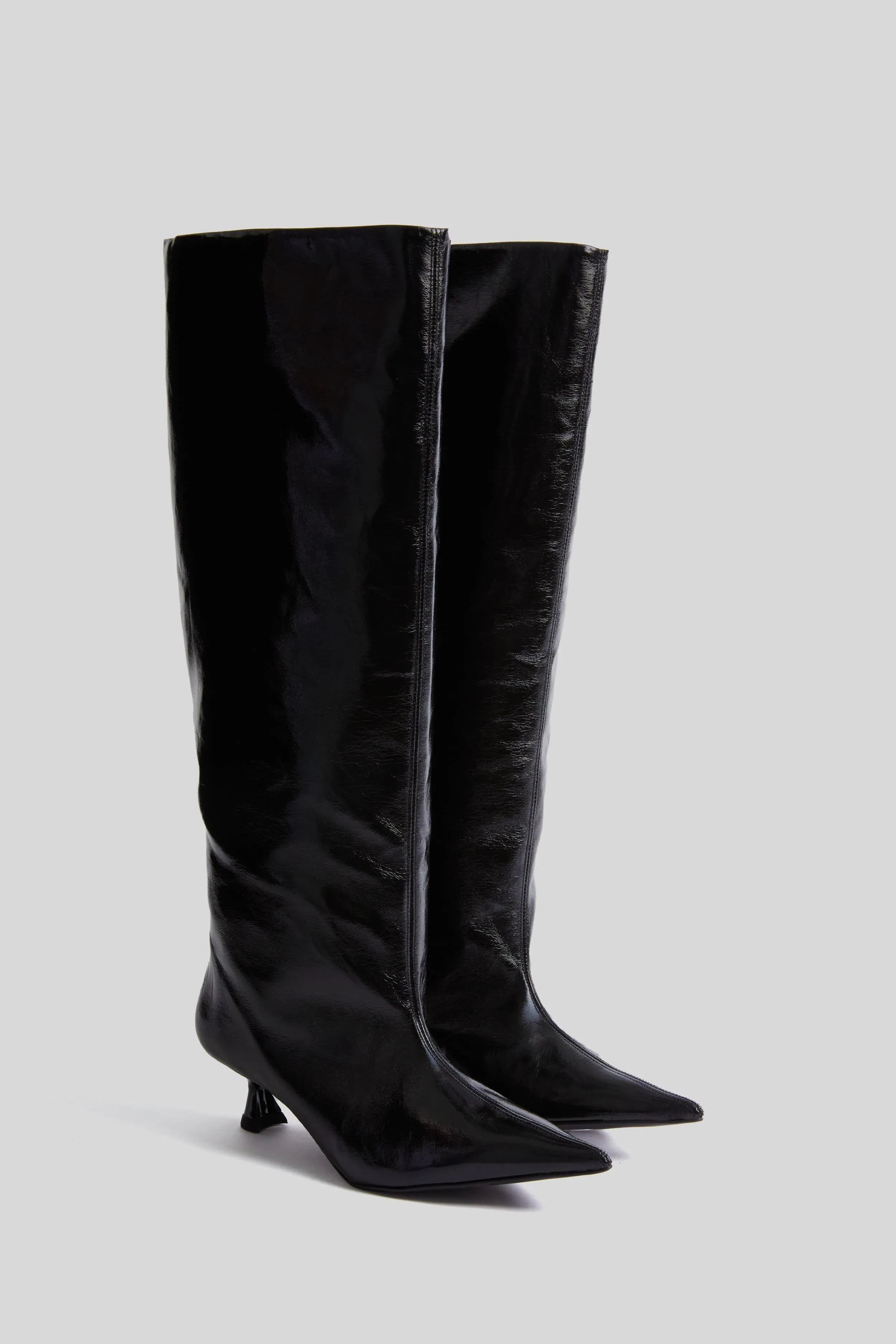 Black Soft Slouchy High Shaft Boot sold by Tuckernuck product image thumbnail 4
