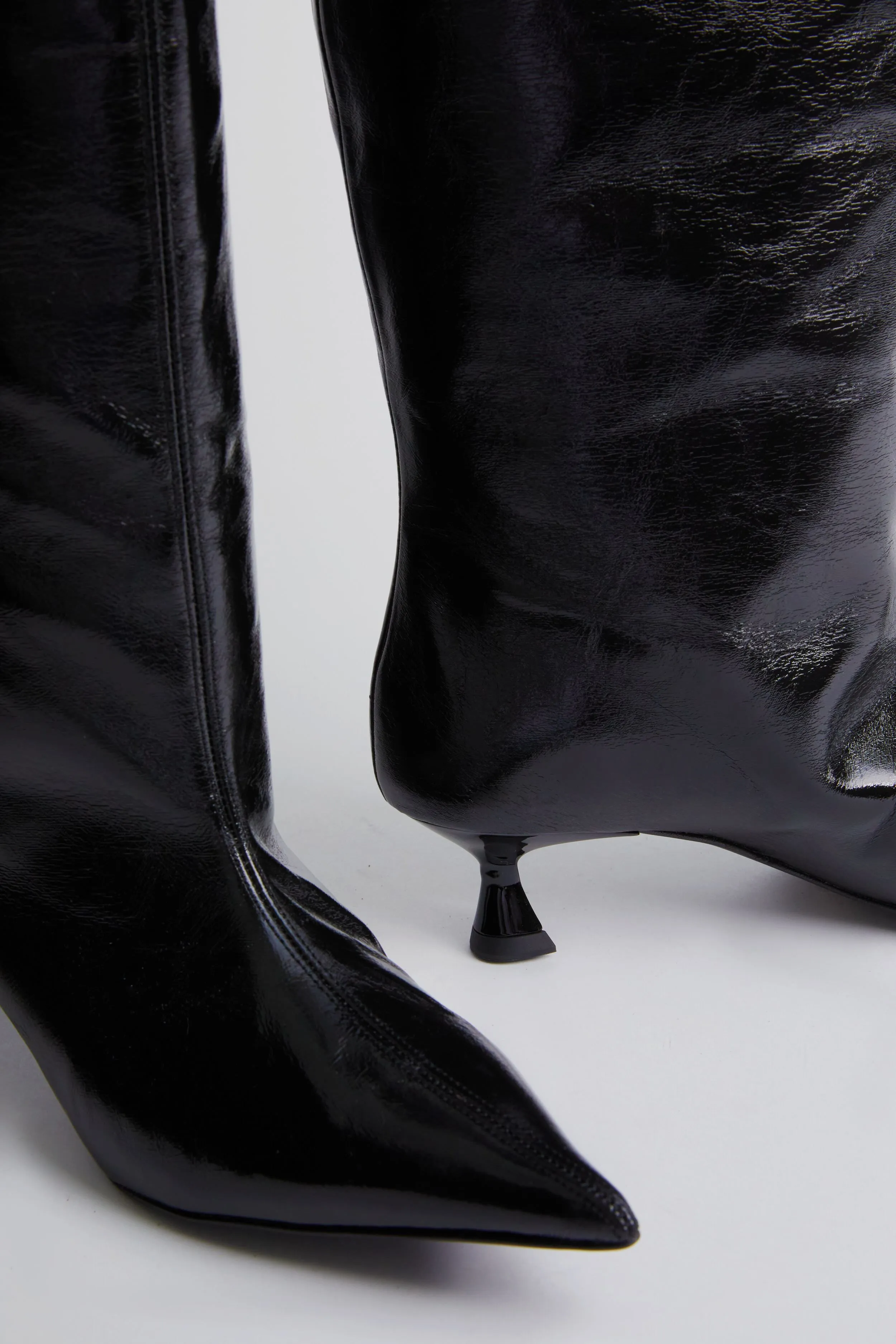 Black Soft Slouchy High Shaft Boot sold by Tuckernuck product image thumbnail 5