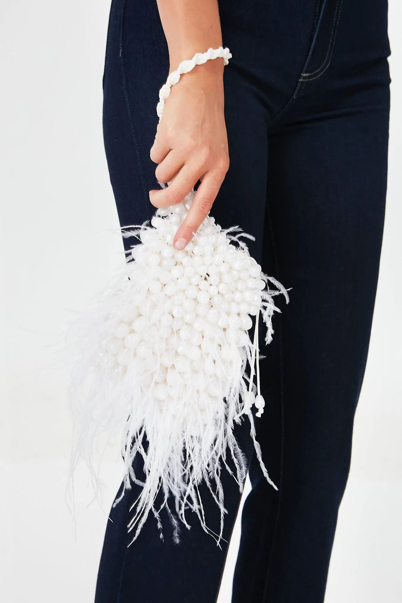 Pearl Dora Feather Wristlet sold by Tuckernuck product image thumbnail 2
