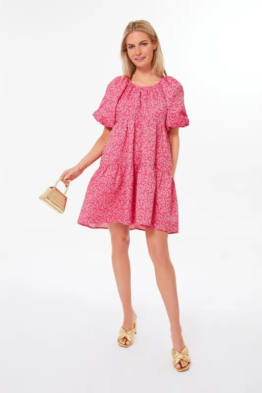 Textured Fuchsia Belinda Mini Dress sold by Tuckernuck