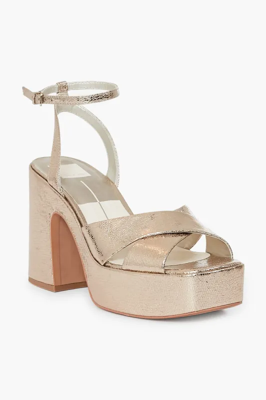 Gold Wessi Heels sold by Tuckernuck